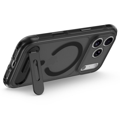 Decoded AntiMicrobial Hybrid Stand Backcover - etui z podstawką do iPhone 18 Pro / 17 Pro kompatybilne z MagSafe (frosted black)
