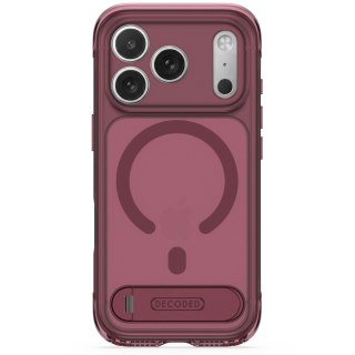 Decoded AntiMicrobial Hybrid Stand Backcover - etui z podstawką do iPhone 18 Pro / 17 Pro kompatybilne z MagSafe (rose quartz)
