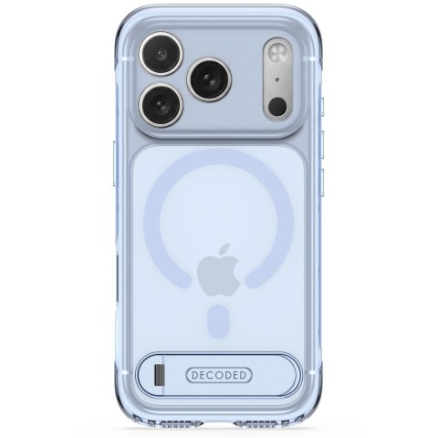 Decoded AntiMicrobial Hybrid Stand Backcover - etui z podstawką do iPhone 18 Pro Max / 17 Pro Max kompatybilne z MagSafe (clear 