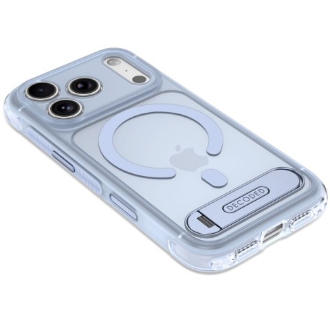 Decoded AntiMicrobial Hybrid Stand Backcover - etui z podstawką do iPhone 18 Pro Max / 17 Pro Max kompatybilne z MagSafe (clear 
