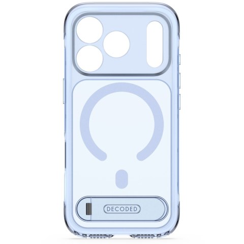 Decoded AntiMicrobial Hybrid Stand Backcover - etui z podstawką do iPhone 18 Pro Max / 17 Pro Max kompatybilne z MagSafe (clear 