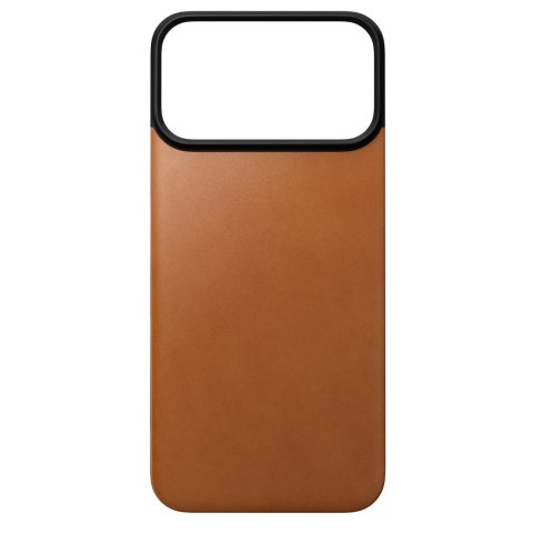 NOMAD Magnetic Leather Back - nakładka magnetyczna na iPhone 18 Pro Max / 17 Pro Max kompatybilna z MagSafe, skóra Horween (sadd