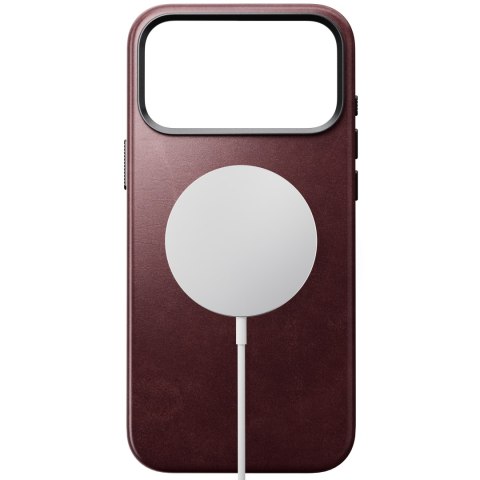 NOMAD Traditional Leather Case - etui do iPhone 18 Pro Max / 17 Pro Max kompatybilne z MagSafe, skóra Horween (burgundy)