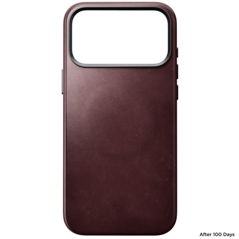 NOMAD Traditional Leather Case - etui do iPhone 18 Pro Max / 17 Pro Max kompatybilne z MagSafe, skóra Horween (burgundy)