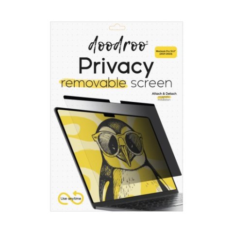 Doodroo - magnetyczna folia prywatyzująca do MacBook Pro 14.2" (2021-2023-2026)