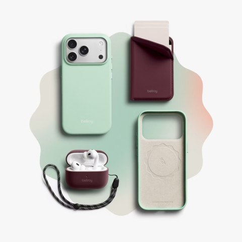 Bellroy INNOVERA Case - etui do iPhone 18 Pro / 17 Pro kompatybilne z MagSafe (mint)