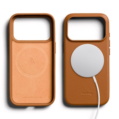 Bellroy Leather Case - etui do iPhone 18 Pro / 17 Pro kompatybilne z MagSafe (toffee)