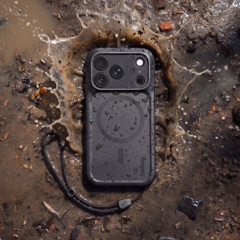 Bellroy Venture Case - etui do iPhone 18 Pro / 17 Pro kompatybilne z MagSafe oraz smycz na nadgarstek do telefonu (woodlands)