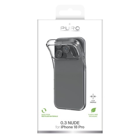 Puro 0.3 Nude - etui do iPhone 18 Pro / 17 Pro (transparent)