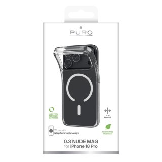 Puro 0.3 Nude Mag - etui do iPhone 18 Pro / 17 Pro kompatybilne z MagSafe (transparent)