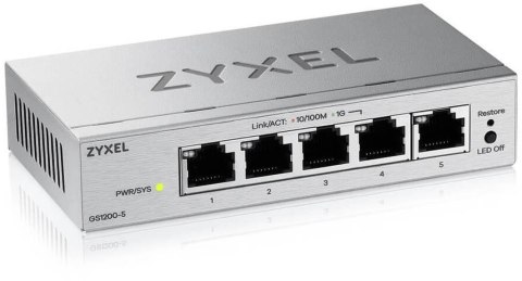 Switch Zyxel GS1200-5 v3 5xGbE Web Smart
