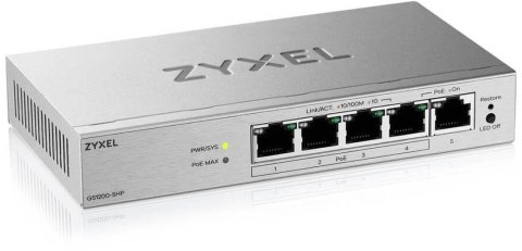 Switch Zyxel GS1200-5HP v3 5xGbE PoE+ Web