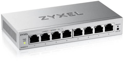 Switch Zyxel GS1200-8 v3 8xGbE Web Smart