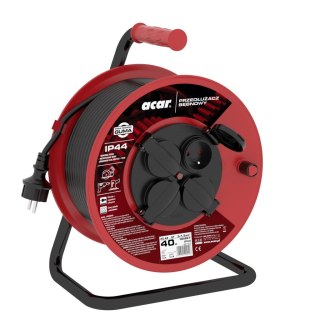 Przedł.ZWIJANY ACAR PZ-4Z/ST H05RR-F 3GX1.5 40M Z STYK. OCHR. CZARNY gumowa izolacja M01903 IP44