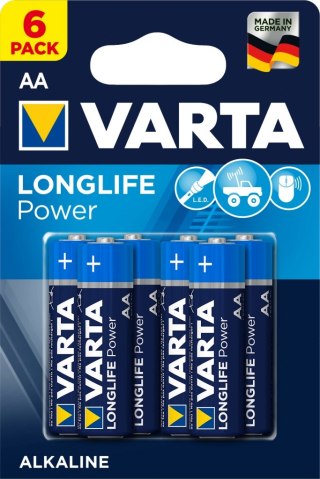 BATERIE ALKALICZNE VARTA R6 (AA) LONGLIFE POWER 6szt