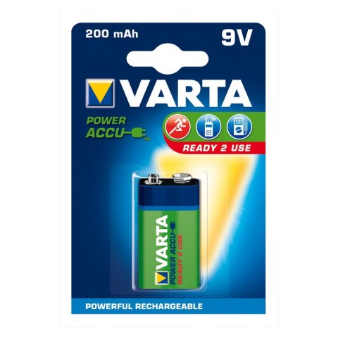 AKUMULATORY VARTA Hi-voltage 9V 200 mAh RECHARGE ACCU POWER 1szt