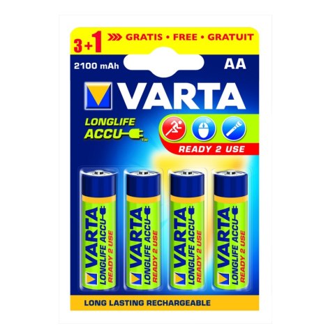 AKUMULATORY VARTA R6 2100 mAh RECHARGE ACCU POWER 4szt