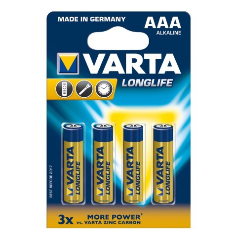 BATERIE ALKALICZNE VARTA R3 (AAA) LONGLIFE 4szt