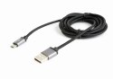 Gembird Kabel Micro USB oplot tekstylny/1.8m/czarny