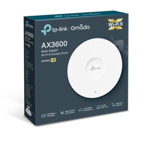 TP-LINK Punkt dostępowy EAP660 HD 2.5 Gb PoE WiFi 6 AX3600