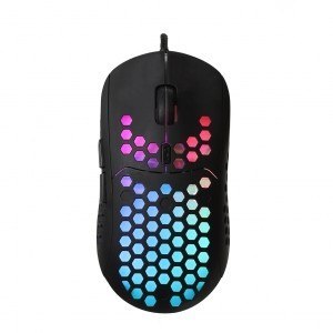 ART Mysz optyczna dla graczy 6400DPI USB RGB AM-99 Utralekka