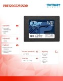 Patriot Dysk SSD 120GB Burst Elite 450/320MB/s SATA III 2.5