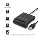 Qoltec Inteligentny czytnik chipowych kart ID | USB2.0 | Plug&play