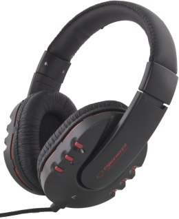 Esperanza SŁUCHAWKI AUDIO STEREO Z REGULACJĄ GŁOŚNOŚCI EH142K MAUI CZARNE