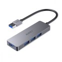 AUKEY CB-H36 aluminiowy HUB USB-A | Ultra Slim | 4w1 | 4xUSB 3.0 | 5Gbps