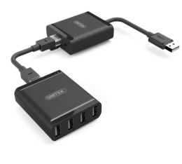 Unitek Przedłużacz USB2.0 over IP 4xUSB; 60m; Y-2516