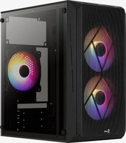 AeroCool Obudowa CS-107 Czarna ARGB USB 3.0 Mini Tower