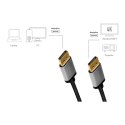 LogiLink Kabel DisplayPort 4K/60 Hz,DP/M do DP/M,alu. 5m