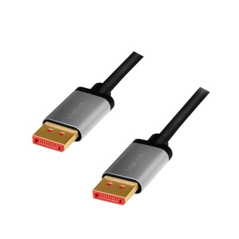 LogiLink Kabel DisplayPort 8K/60 Hz,DP/M do DP/M aluminiowy 1m