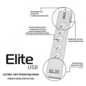 EVER Listwa antyprzepięciowa ELITE USB 1.5m T/LZ11-ELI015/0000