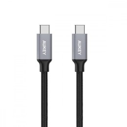 AUKEY CB-CD5 nylonowy kabel USB C - USB C | 1m | 5 Gbps | 5A | 60W PD | 20V