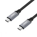 AUKEY CB-CD5 nylonowy kabel USB C - USB C | 1m | 5 Gbps | 5A | 60W PD | 20V