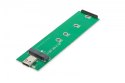 Digitus Obudowa zewnętrzna USB Typ C na dysk SSD M2 (NGFF) SATA III, 80/60/42/30mm, aluminiowa