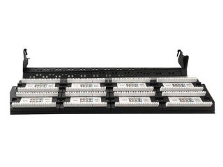 Gembird Patch Panel 48 Portów 19'' Kat.6 z funkcją organizacji kabli czarny