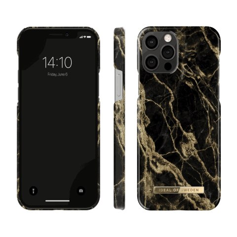 IDeal of Sweden Fashion - etui ochronne do iPhone 12/12 Pro (Golden Smoke Marble)