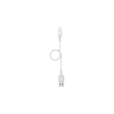 Mophie - kabel lightning-USB-A 9cm (biały)