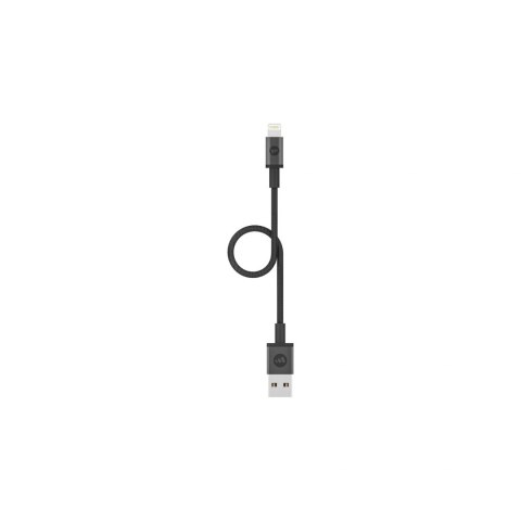 Mophie - kabel lightning-USB-A 9cm (czarny)