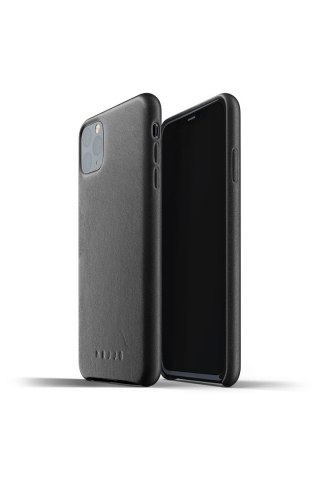 Mujjo Full Leather Case - etui skórzane do iPhone 11 Pro Max (czarne)