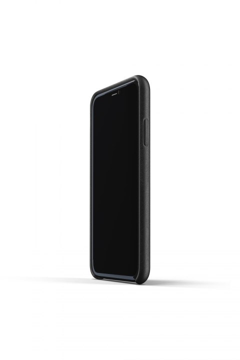 Mujjo Full Leather Case - etui skórzane do iPhone 11 (czarne) [go]