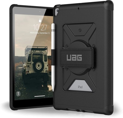 UAG Metropolis Hand Strap - obudowa ochronna z uchwytem do Apple Pencil oraz uchwytem na dłoń do iPad 10.2" 7/8/9 generacja (wer