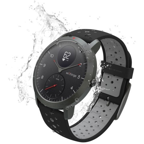 Withings Steel HR Sport - smartwatch z pomiarem pulsu (czarny)