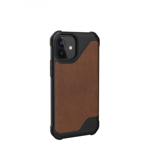 UAG Metropolis LT LTHR ARMR - skórzana obudowa ochronna do iPhone 12 mini (brązowa) [go]