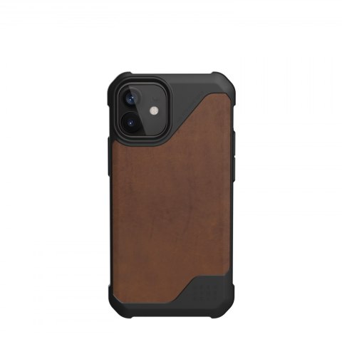 UAG Metropolis LT LTHR ARMR - skórzana obudowa ochronna do iPhone 12 mini (brązowa) [go]