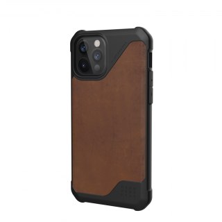 UAG Metropolis LT LTHR ARMR - skórzana obudowa ochronna do iPhone 12/12 Pro (brązowa) [go]