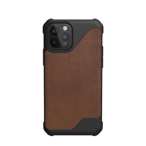 UAG Metropolis LT LTHR ARMR - skórzana obudowa ochronna do iPhone 12/12 Pro (brązowa) [go]