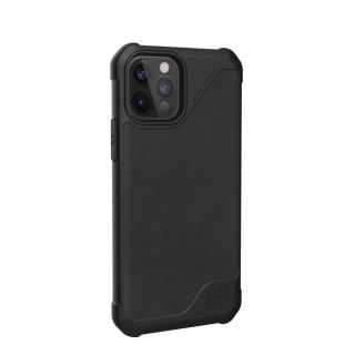 UAG Metropolis LT LTHR ARMR - skórzana obudowa ochronna do iPhone 12/12 Pro (czarna) [go]